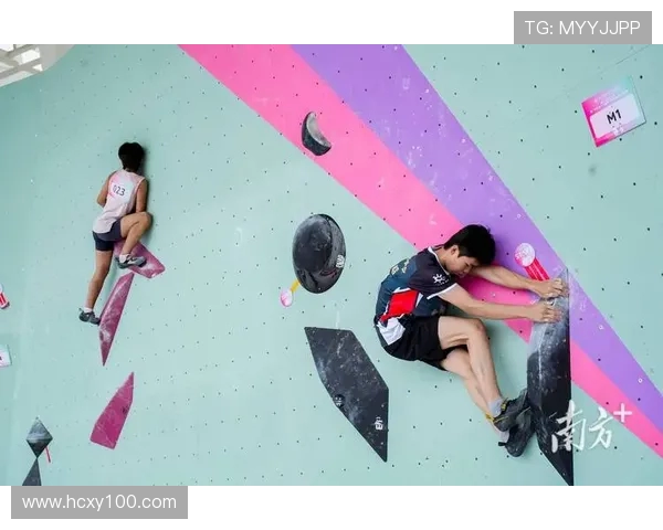 武汉攀岩队在极限运动会中以73分稳居积分榜首位